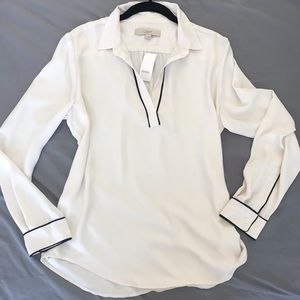 LOFT Ivory Blouse.